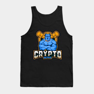 Strong bulldog crypto boss Tank Top